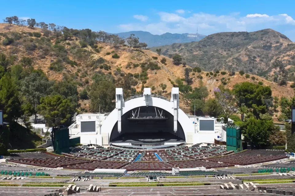View of the Hollywood Bowl amphitheater